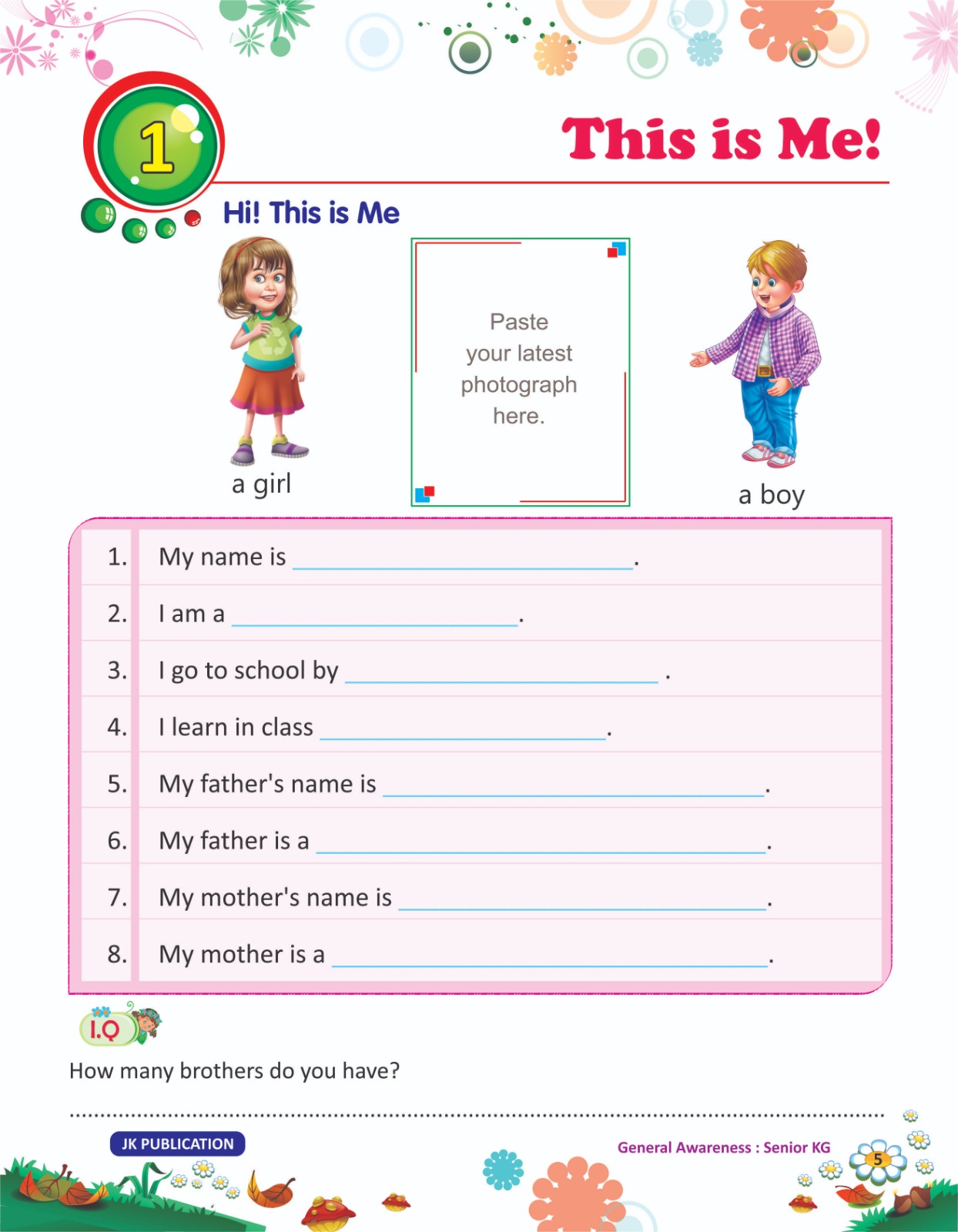 Sr Kg General awareness2